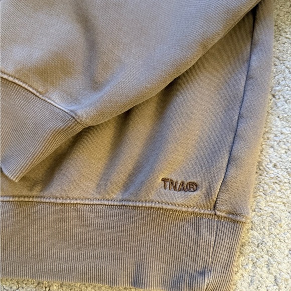 TNA Tan Sweatfleece Cozy Fleece - Boyfriend Fit - Picture 3 of 8